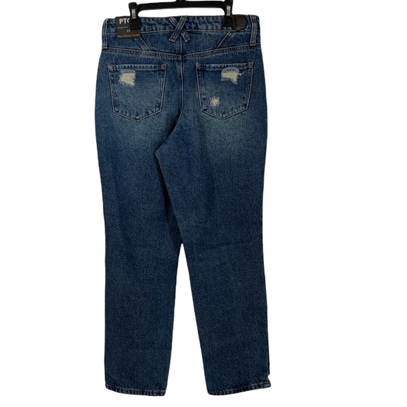 PTCL High Rise Mom Fit | Distressed Denim Jeans - Picture 2 of 7